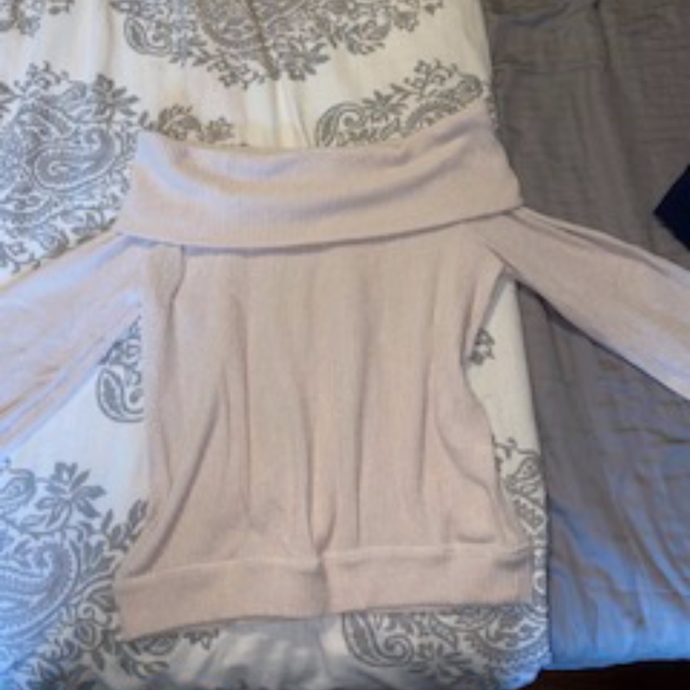 Cream off the shoulder Sweater